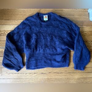 FARM Rio Maxi Cable Crewneck Sweater - Size Large
